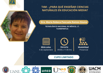 T4M – ¿Para qué enseñar ciencias naturales en educación media?